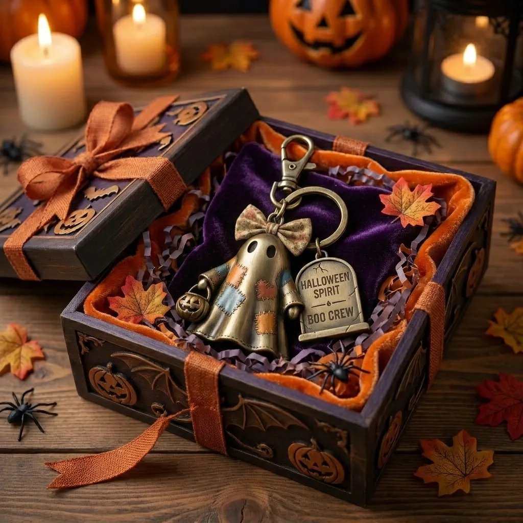 đ„Halloween Spirit Boo Crew Ghost Keychain