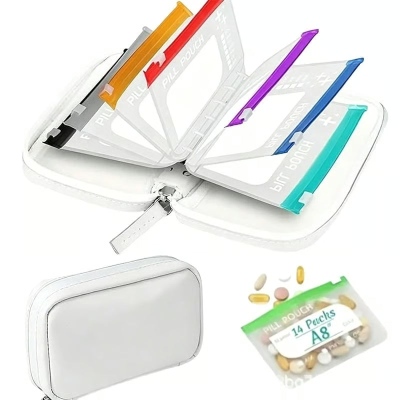 Travel Pill Organizer Set βοΈπ | 7-Bag & 14-Bag Options for Pills, Vitamins & Supplements