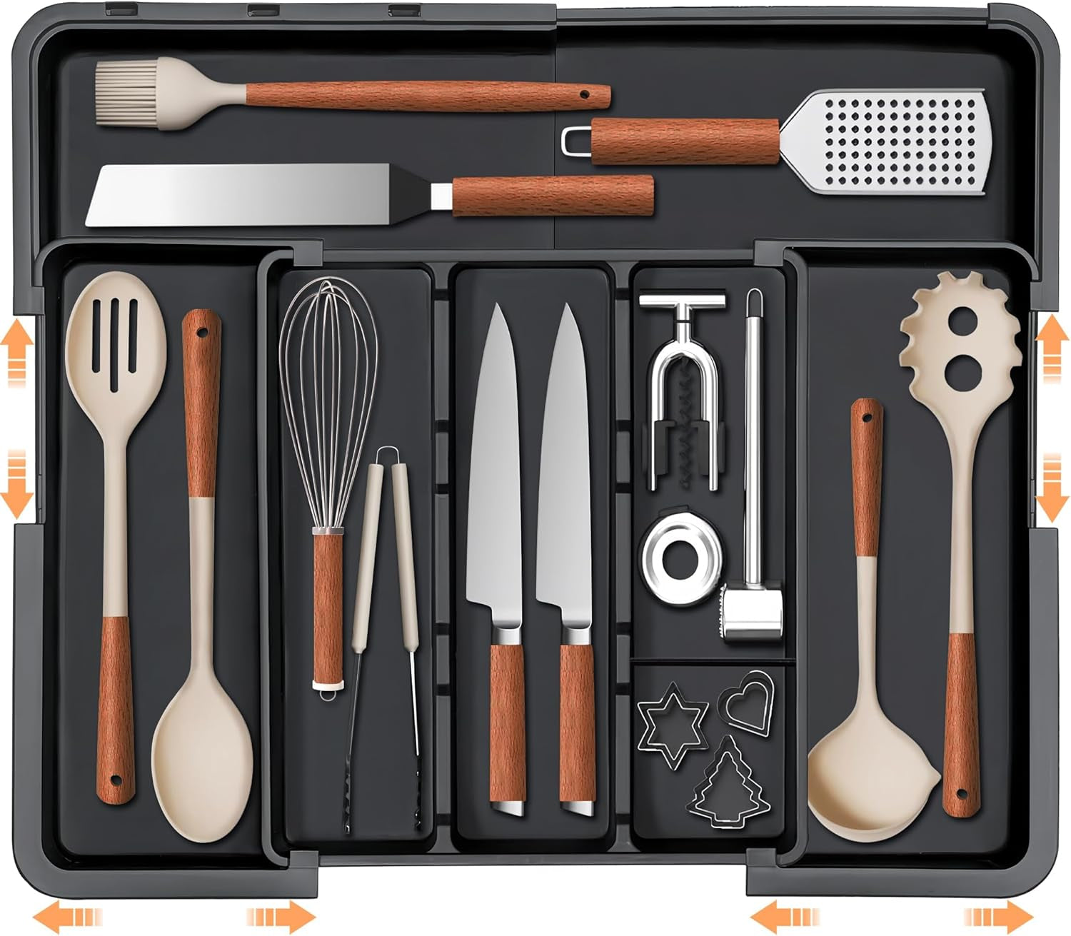 Expandable Kitchen Utensil Drawer Organizer