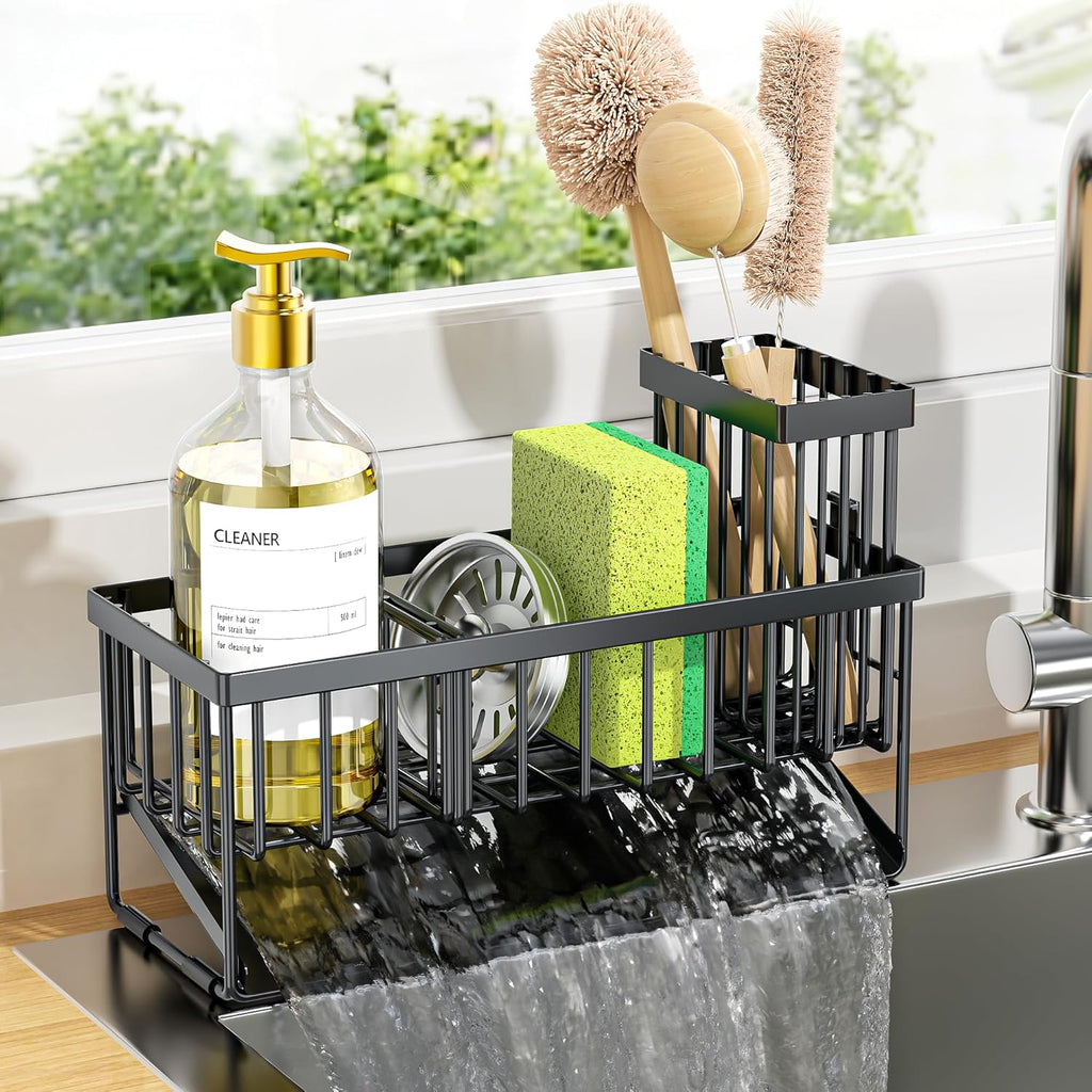 304 Stainless Steel Kitchen Sink Caddy Organizer