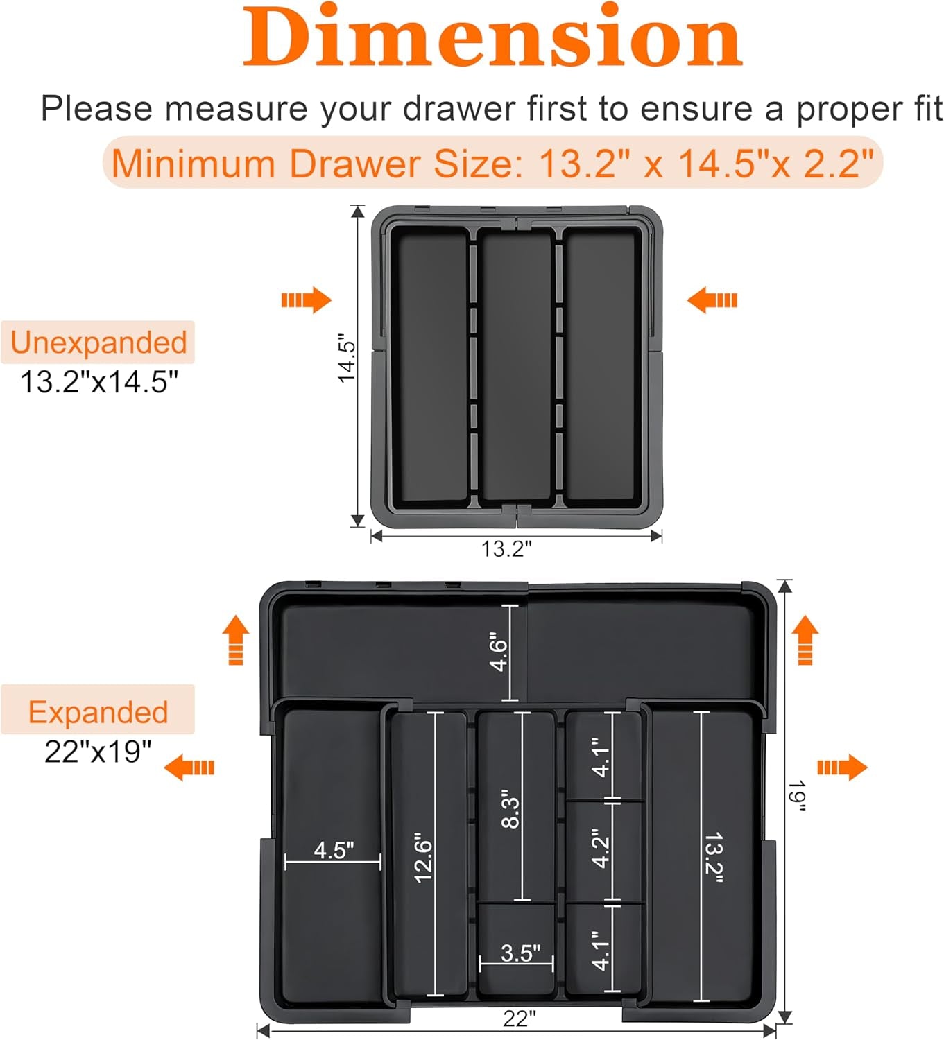Expandable Kitchen Utensil Drawer Organizer