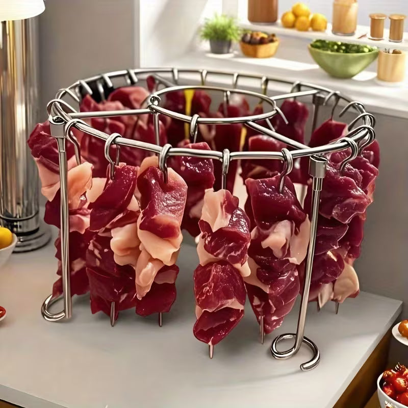 🔥🔥LAST DAY -BUY 18 GET 18 FREE-$0.92 EACH🎁No More Turning! Perfectly Crispy Air Fryer Skewers in One Go