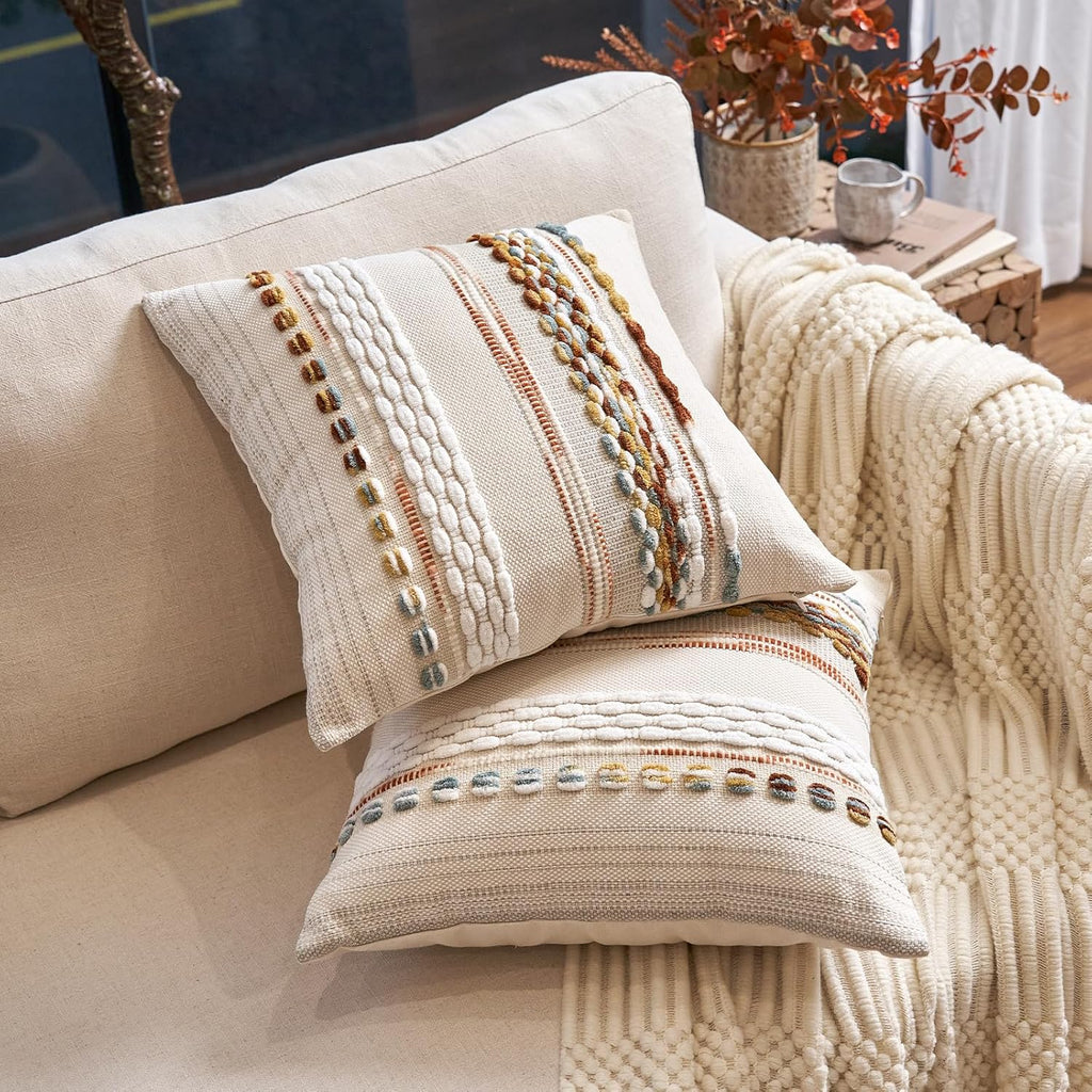 Boho Decorative Throw Pillow Covers Set