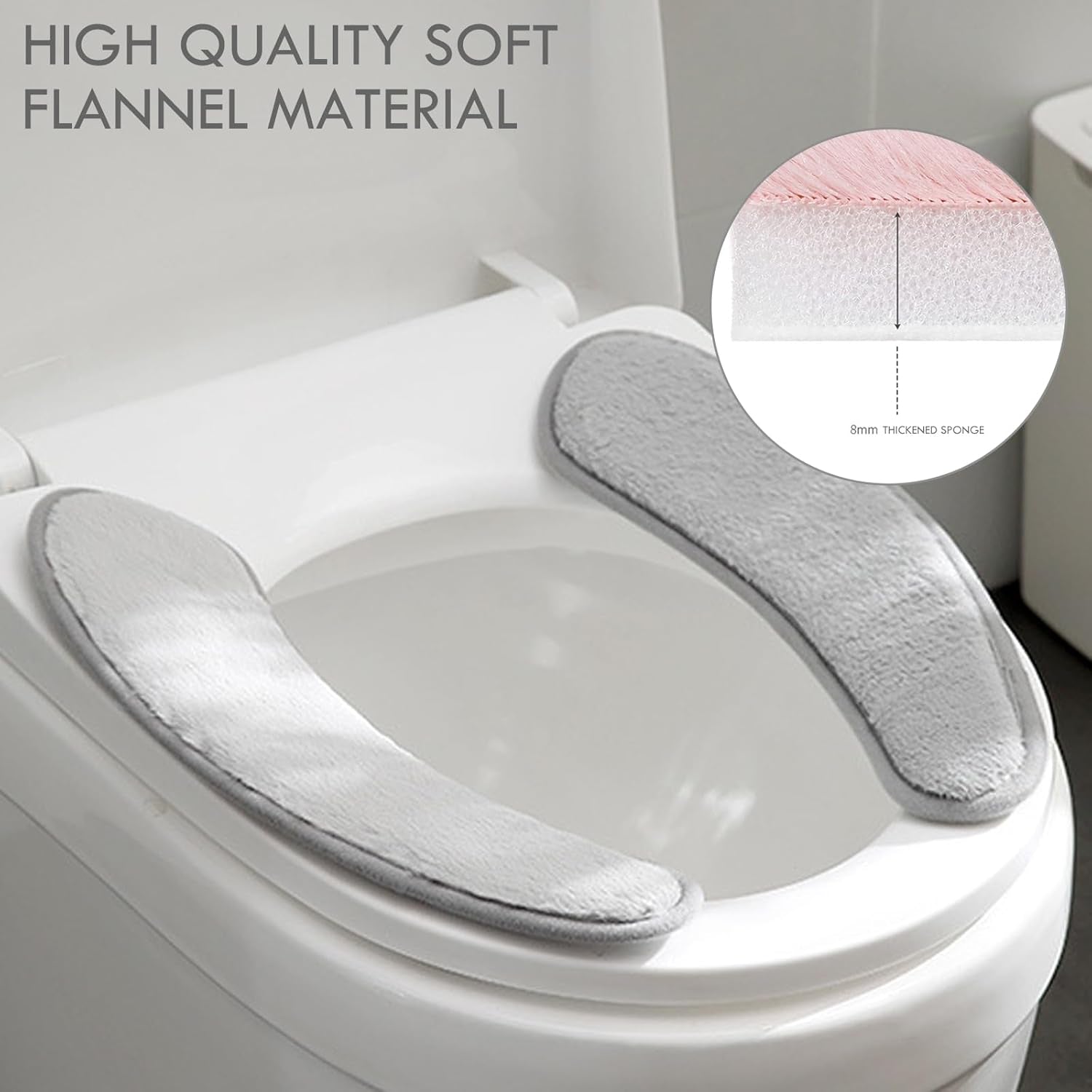 Thick & Warm Toilet Seat Cushion Cover