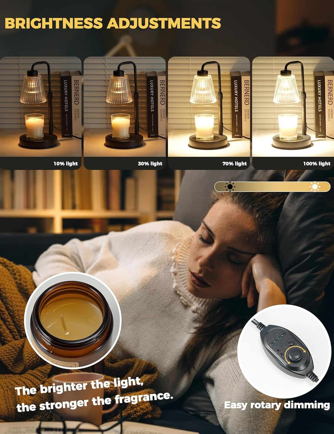 Candle Warmer Lamp with Cycle Timer