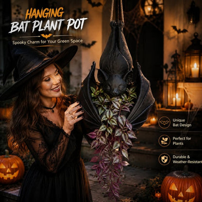 🎁Last Day 50% OFF - Hanging Bat Plant Pot