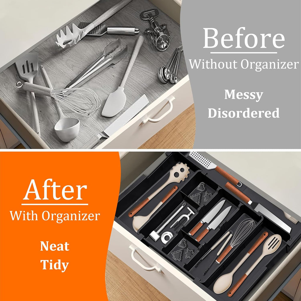 Expandable Kitchen Utensil Drawer Organizer
