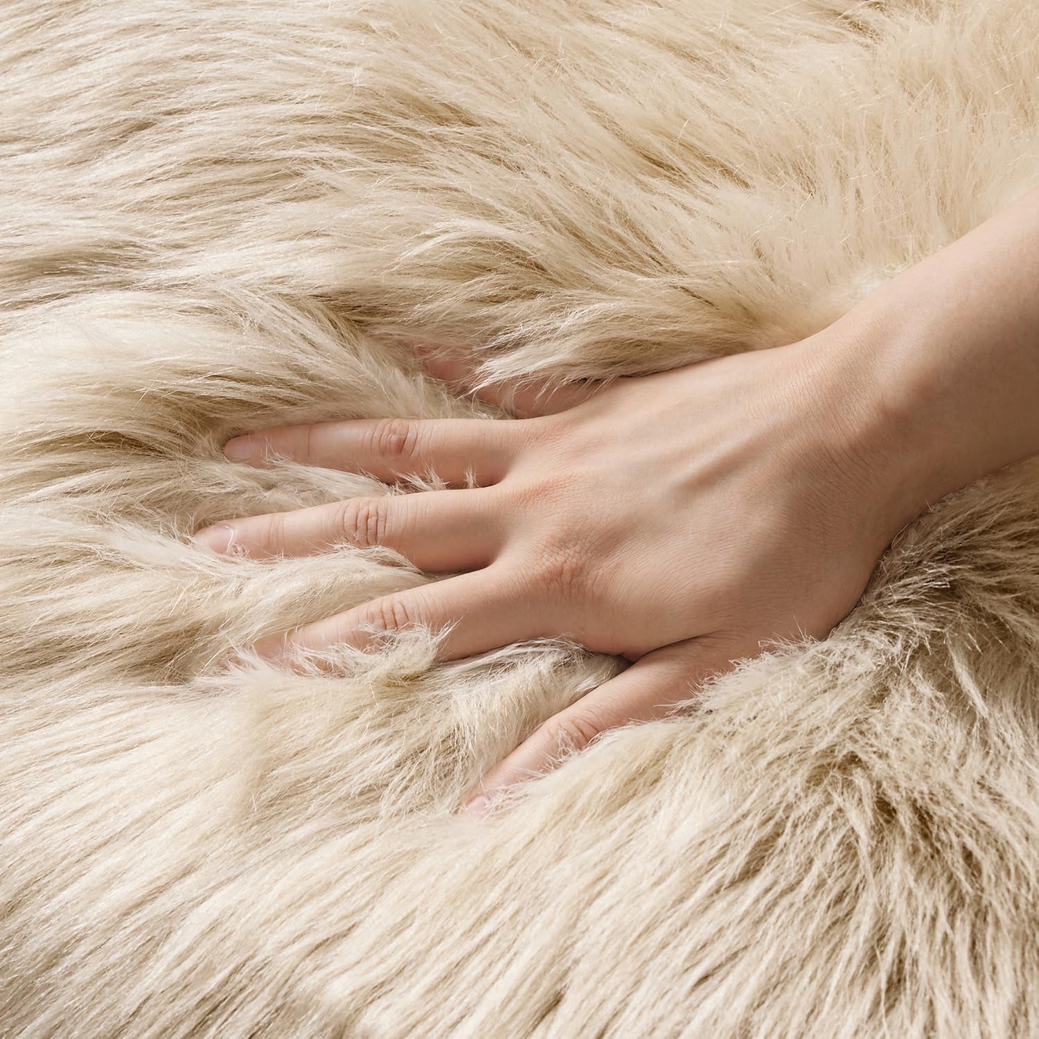 Soft Shaggy Faux Fur Area Rug