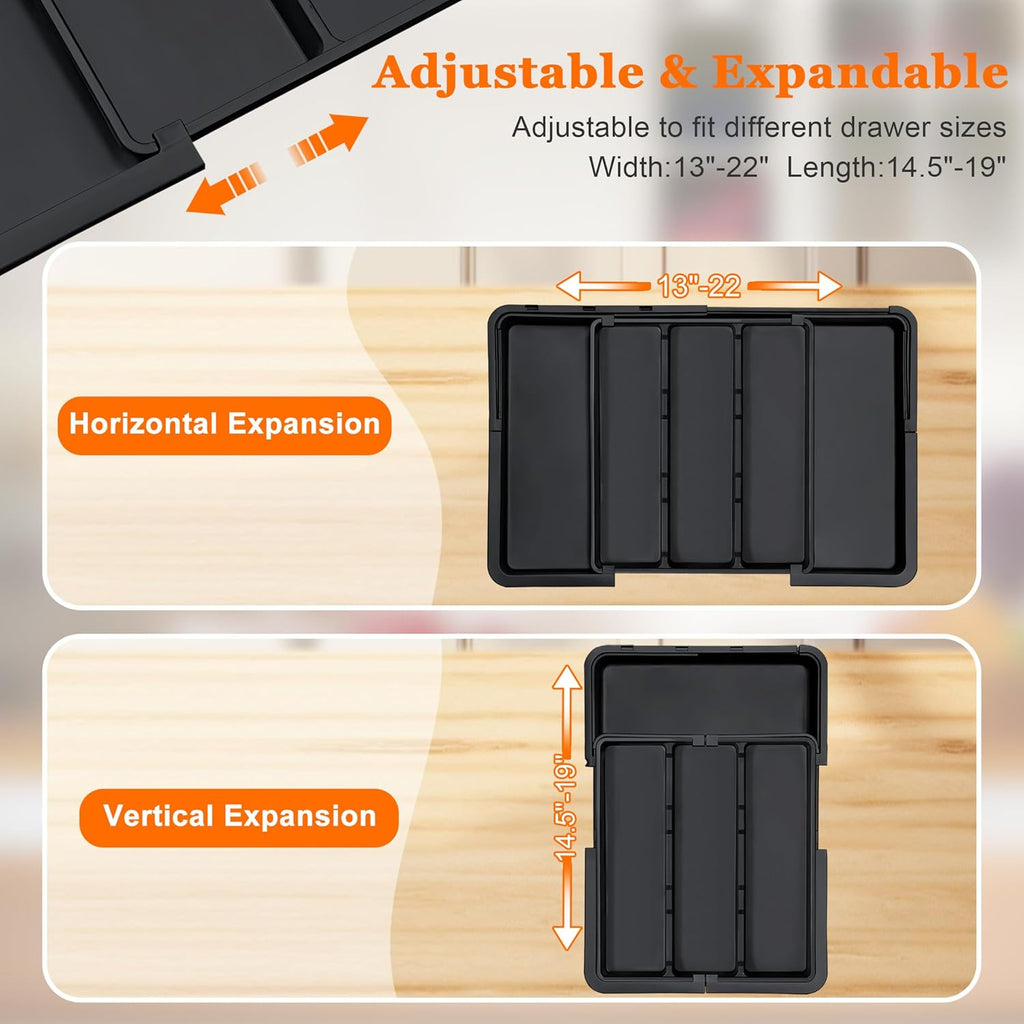 Expandable Kitchen Utensil Drawer Organizer