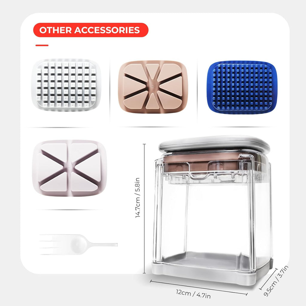 4-in-1 French Fry Cutter & Vegetable Chopper with Container