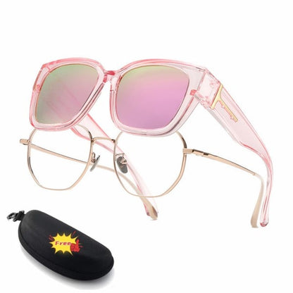 🕶️ Fit-Over Polarized Sunglasses for Women – Wear Over Prescription Glasses