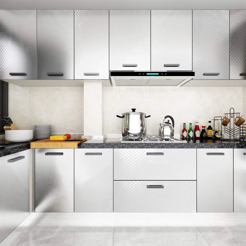 🔥Limited Time 50% Off✨Stainless Steel Kitchen Oil-Proof Adhesive Wallpaper Roll
