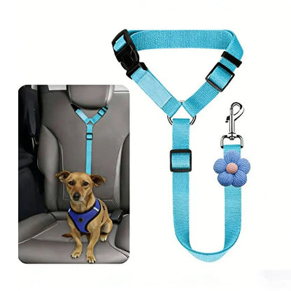 🐾 2-in-1 Dog Car Seat Belt & Walking Leash — Adjustable Pet Travel Restraint for Safer Car Rides