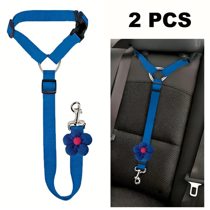 🐾 2-in-1 Dog Car Seat Belt & Walking Leash — Adjustable Pet Travel Restraint for Safer Car Rides