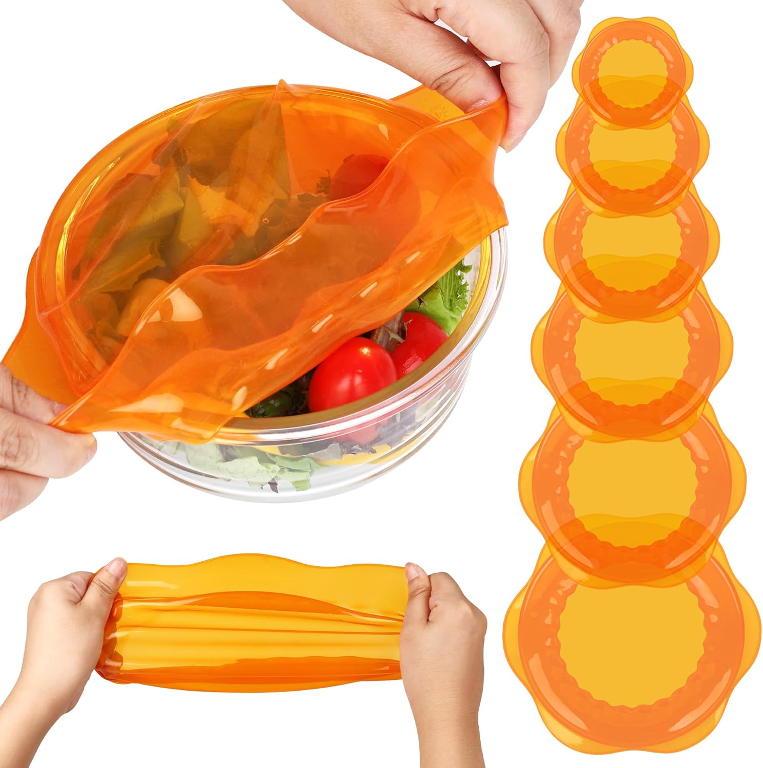 Reusable Silicone Stretch Lids Set