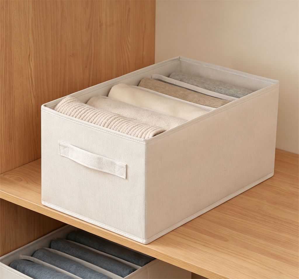 Foldable Wardrobe Clothes Organizer Box