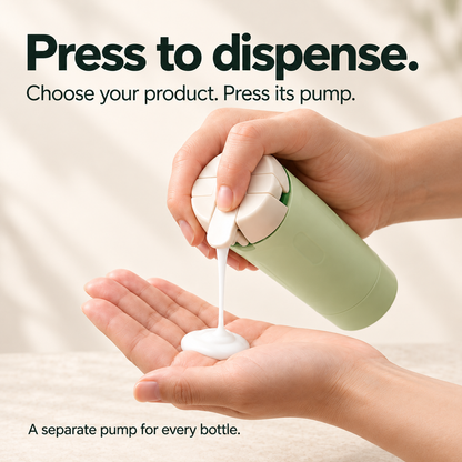 ❄️Last day of our winter limited-time sale—40% off✈️4-in-1 Travel-Size Toiletries Dispenser