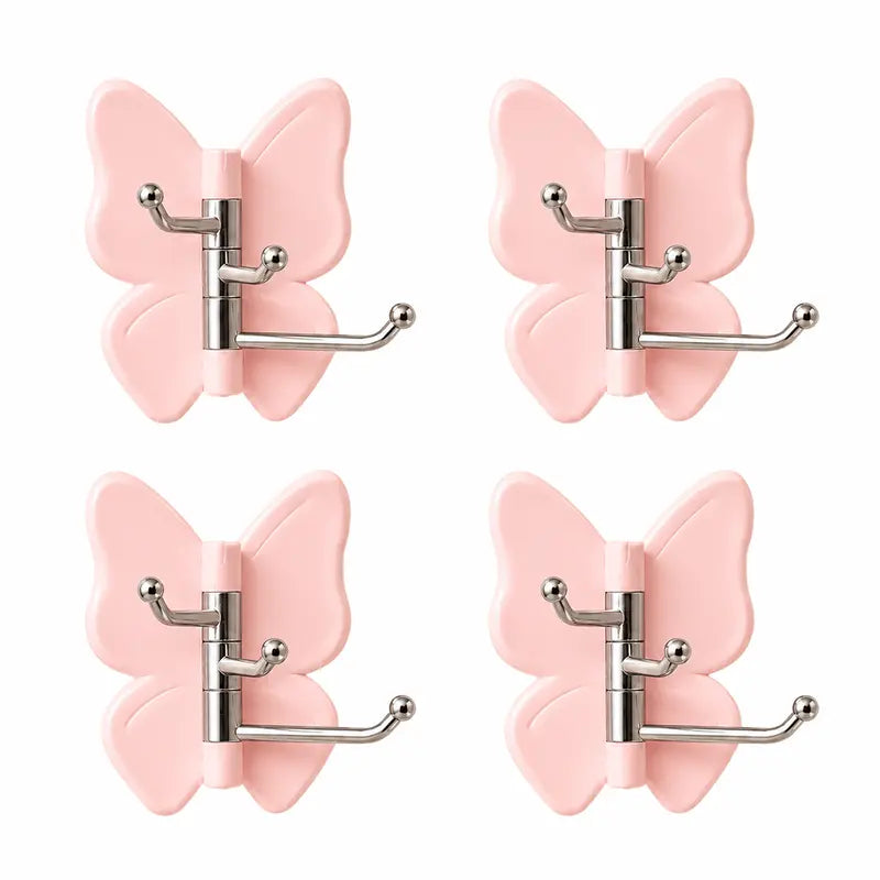 🔥2026 HOT SALE - 🦋No Drilling Swivel Butterfly Hook