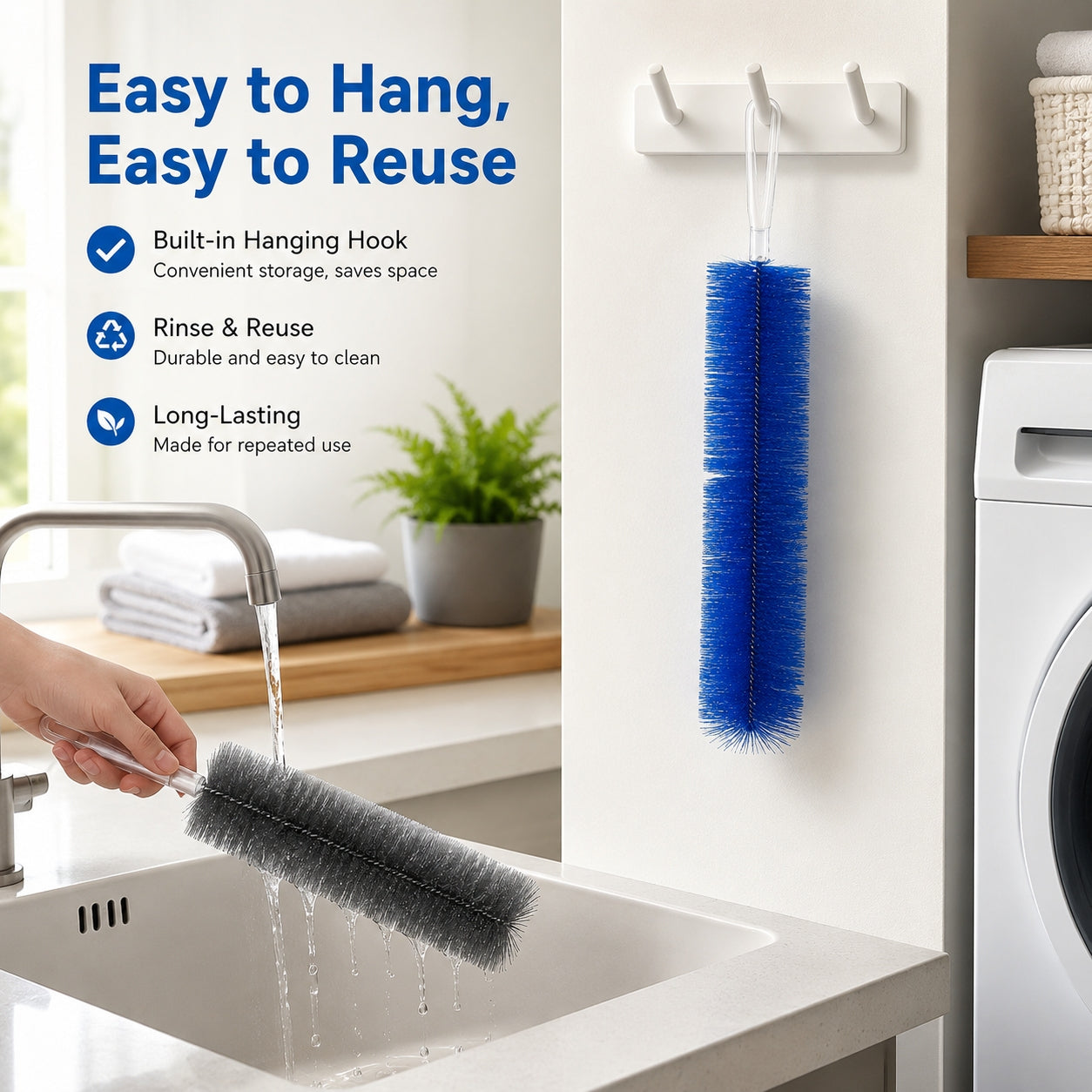 🌀 Clean Hidden Fan Dust In Seconds — Flexible Fan Cleaning Brush for Blades, Vents & Tight Gaps