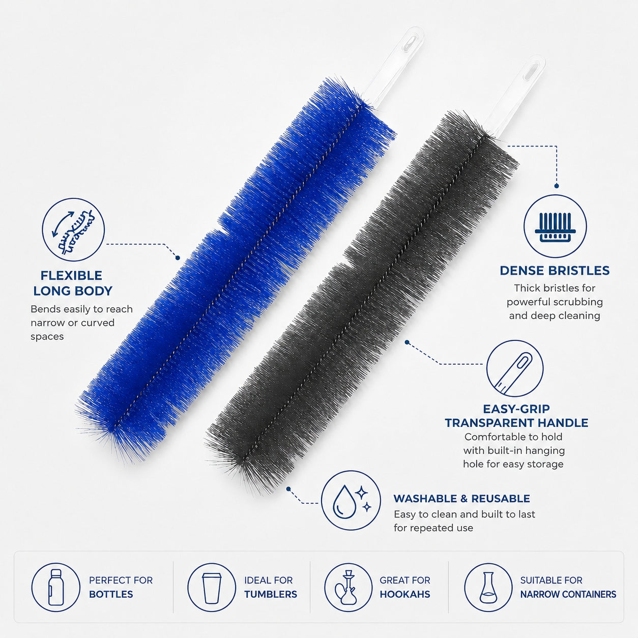 🌀 Clean Hidden Fan Dust In Seconds — Flexible Fan Cleaning Brush for Blades, Vents & Tight Gaps
