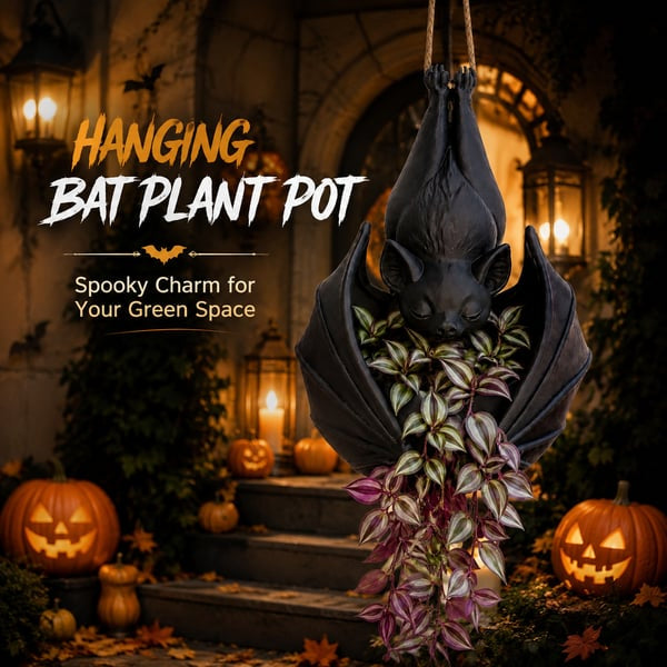 🎁Last Day 50% OFF - Hanging Bat Plant Pot