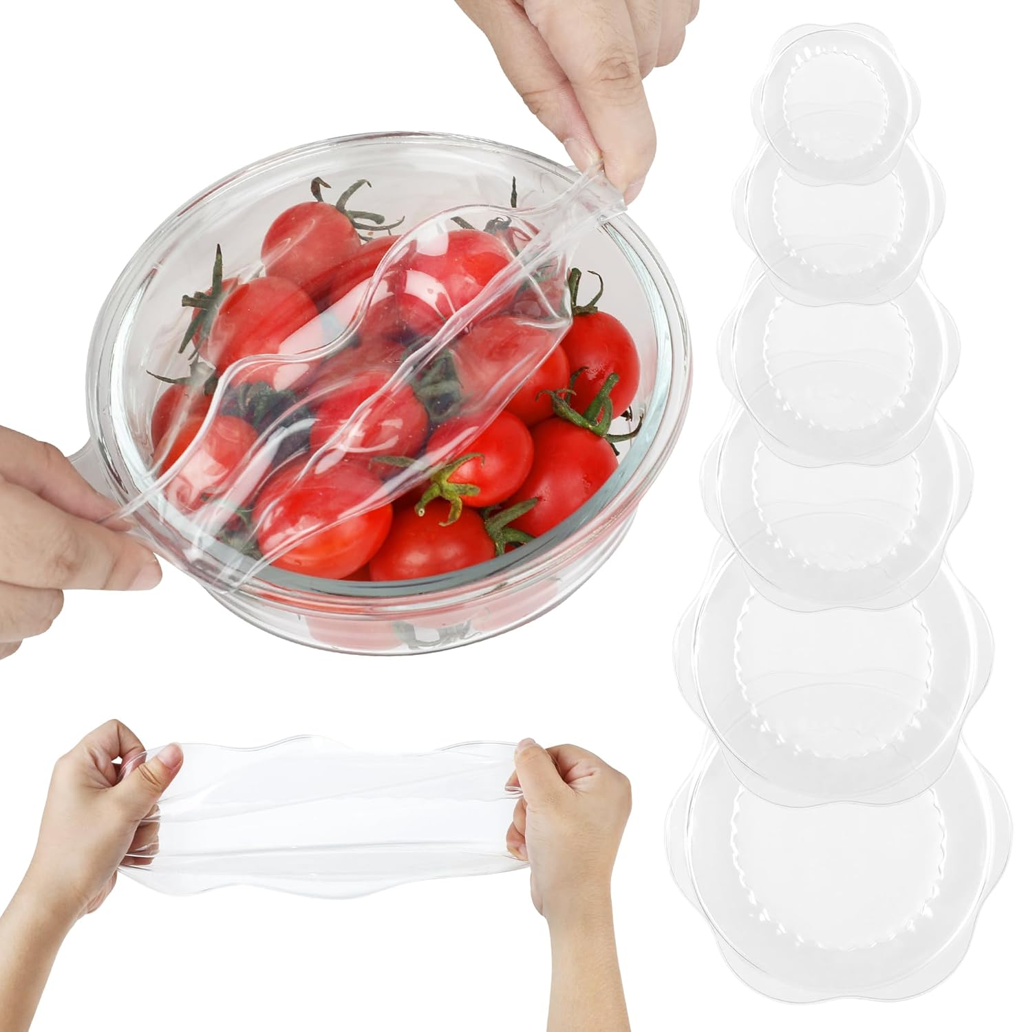 Reusable Silicone Stretch Lids Set