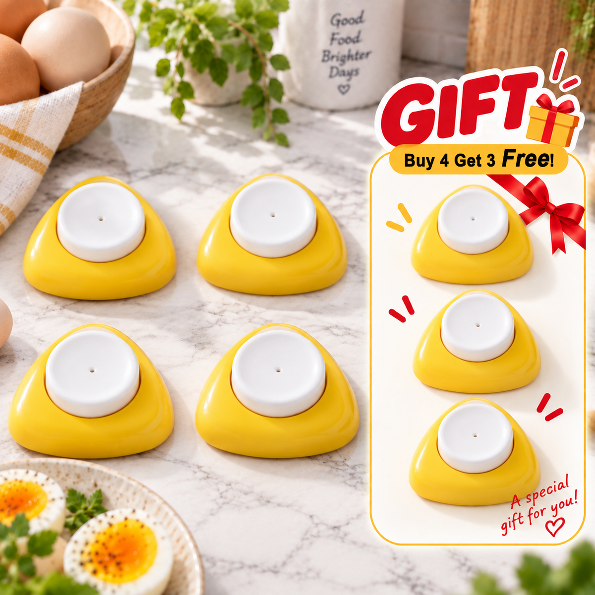 🔥Last Day of the Sale🔥 Buy 3 Get 2 Free—$4.59 Each—Egg Piercer Fewer Cracks Easier Peeling