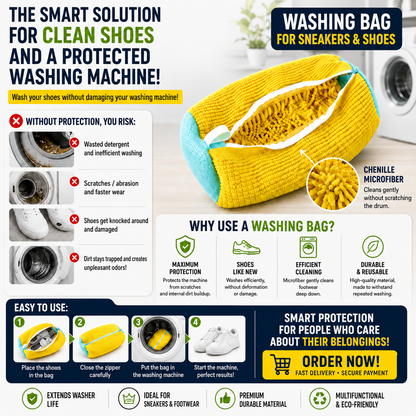 🔥 Last Day 50% OFF 🔥Shoe washing machine bag