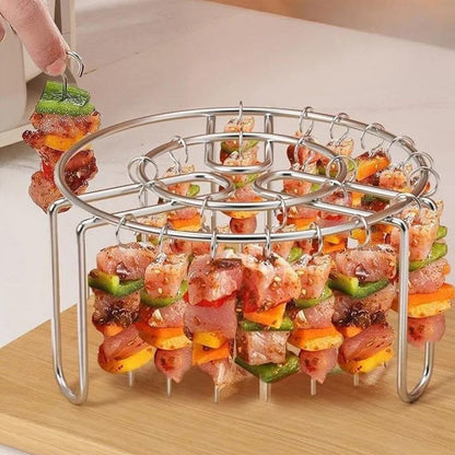 🔥🔥LAST DAY -BUY 18 GET 18 FREE-$0.92 EACH🎁No More Turning! Perfectly Crispy Air Fryer Skewers in One Go