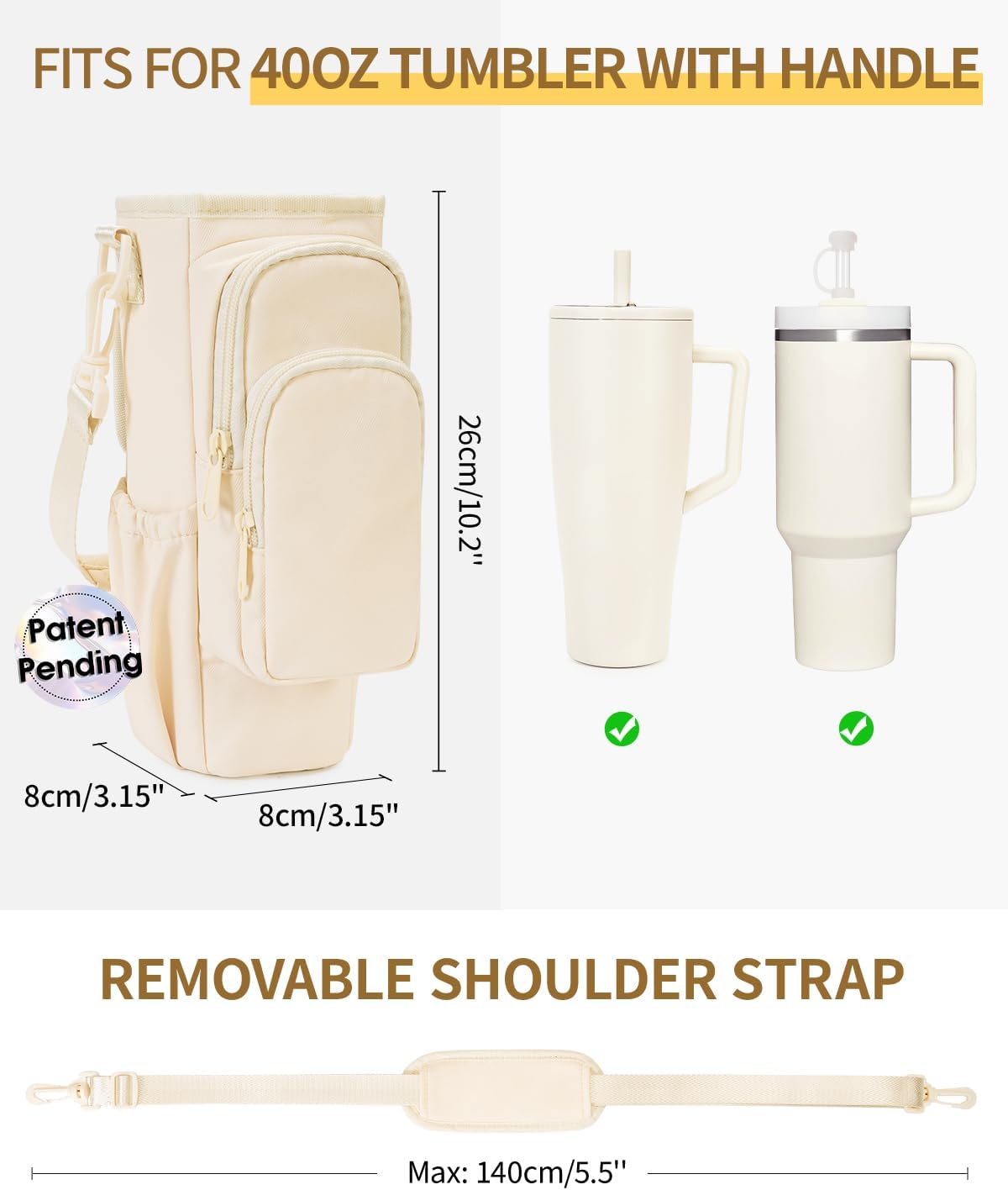 🎁Hot Sale Promotion 60% OFF🔥Water Bottle Carrier Bag for 40oz Tumbler