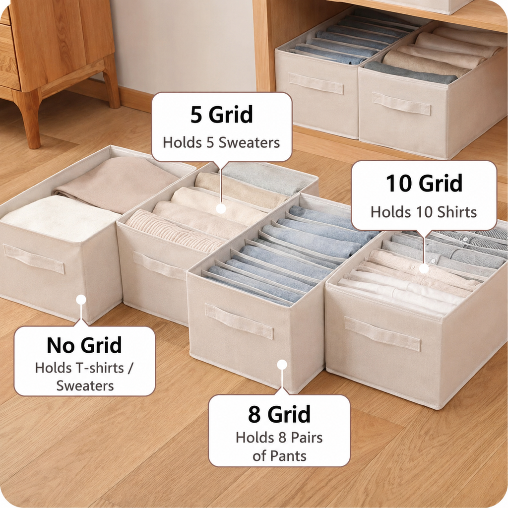 Foldable Wardrobe Clothes Organizer Box
