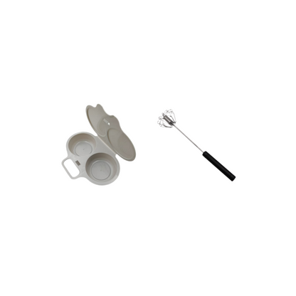 🥳2026 HOT SALE：BUY 2 GET 2 FREE-$8.24 EACH!🎁 Microwave Egg Poacher- Dual‑cavity, non‑stick & easy clean. Healthier than frying – stock up & save! 🏠✅