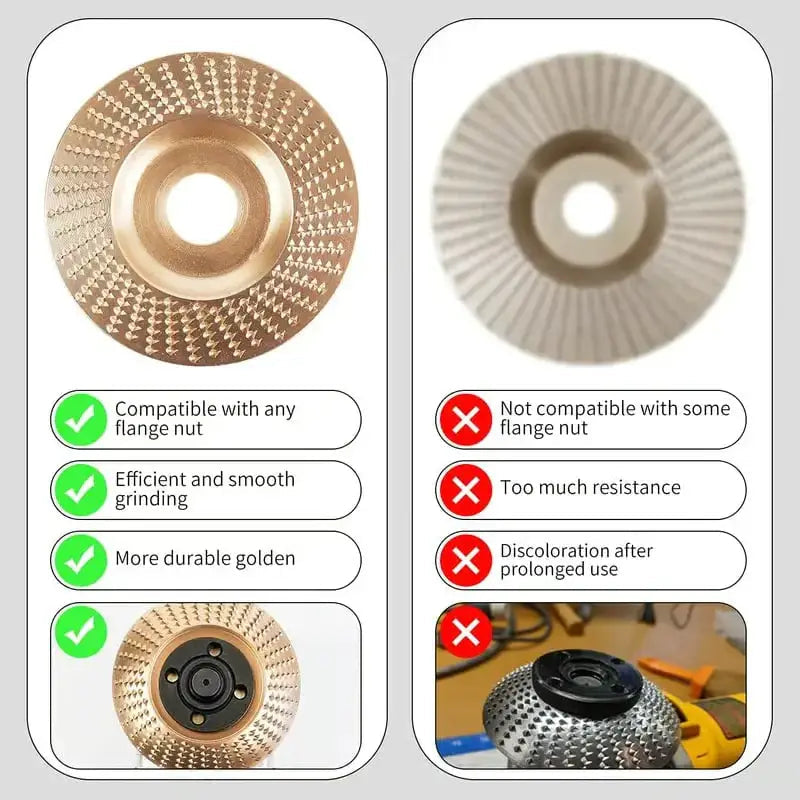 3PCS Wood Carving Disc Set