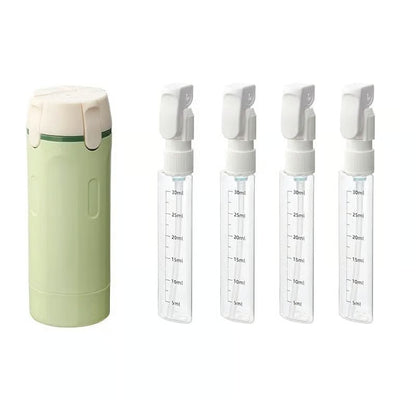 🧴 No More Leaky Travel Bottles — Portable 4-in-1 Pump Dispenser For Smarter Packing
