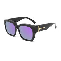 Black-framed purple