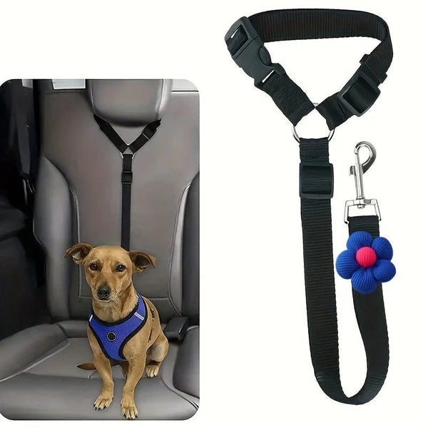 🐾 2-in-1 Dog Car Seat Belt & Walking Leash — Adjustable Pet Travel Restraint for Safer Car Rides