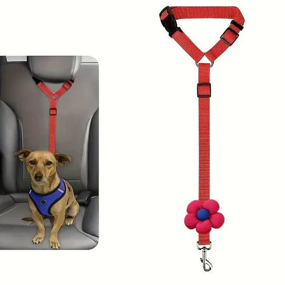 🐾 2-in-1 Dog Car Seat Belt & Walking Leash — Adjustable Pet Travel Restraint for Safer Car Rides