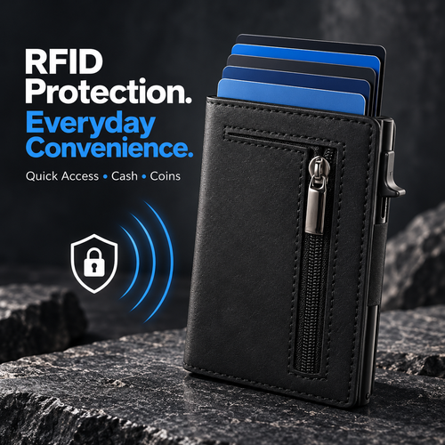 👻 Halloween Special: 50% Off🎉 This lightweight RFID wallet with a pop-up card is the perfect Thanksgiving gift🎁