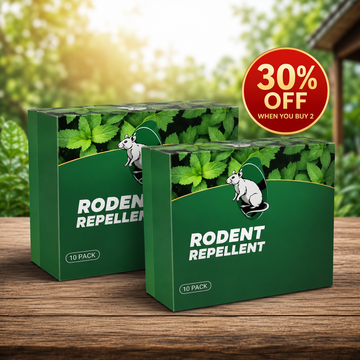 💥 Natural Peppermint Rodent Repellent Tablets – 10 Pack