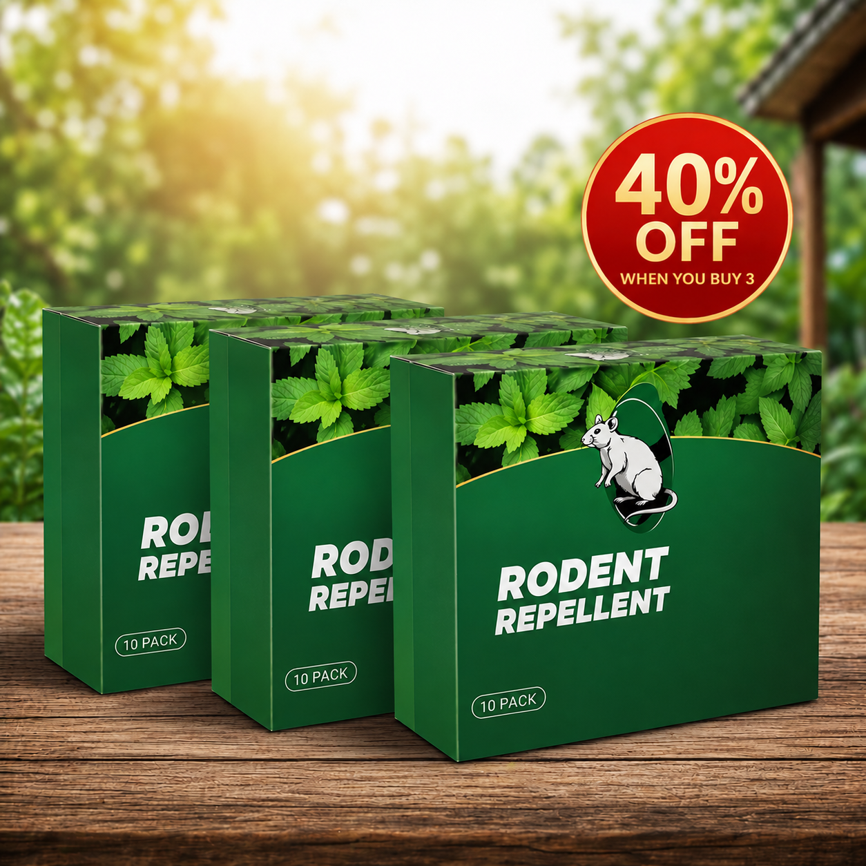 💥 Natural Peppermint Rodent Repellent Tablets – 10 Pack