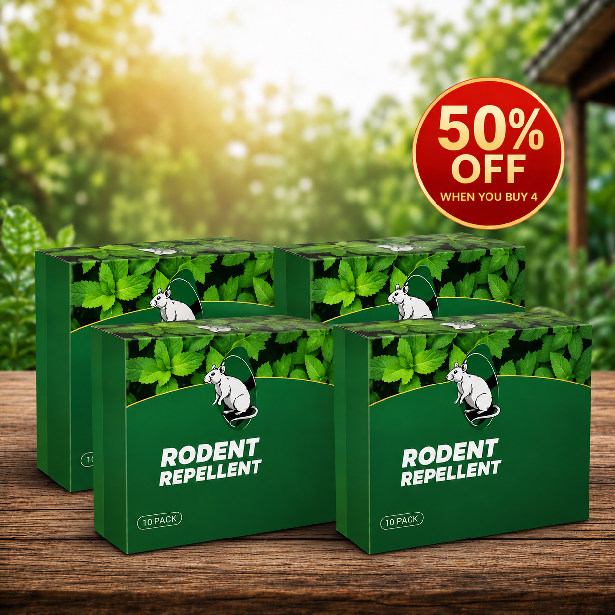 💥 Natural Peppermint Rodent Repellent Tablets – 10 Pack