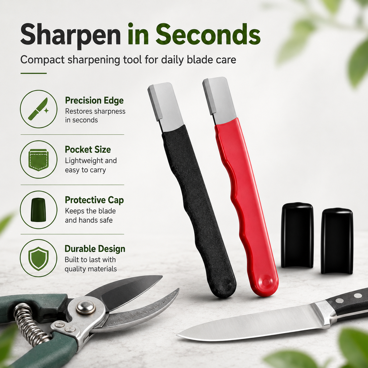 🔪 Professional 3-in-1 Knife Sharpener — Restore Dull Blades In Just 10 Seconds