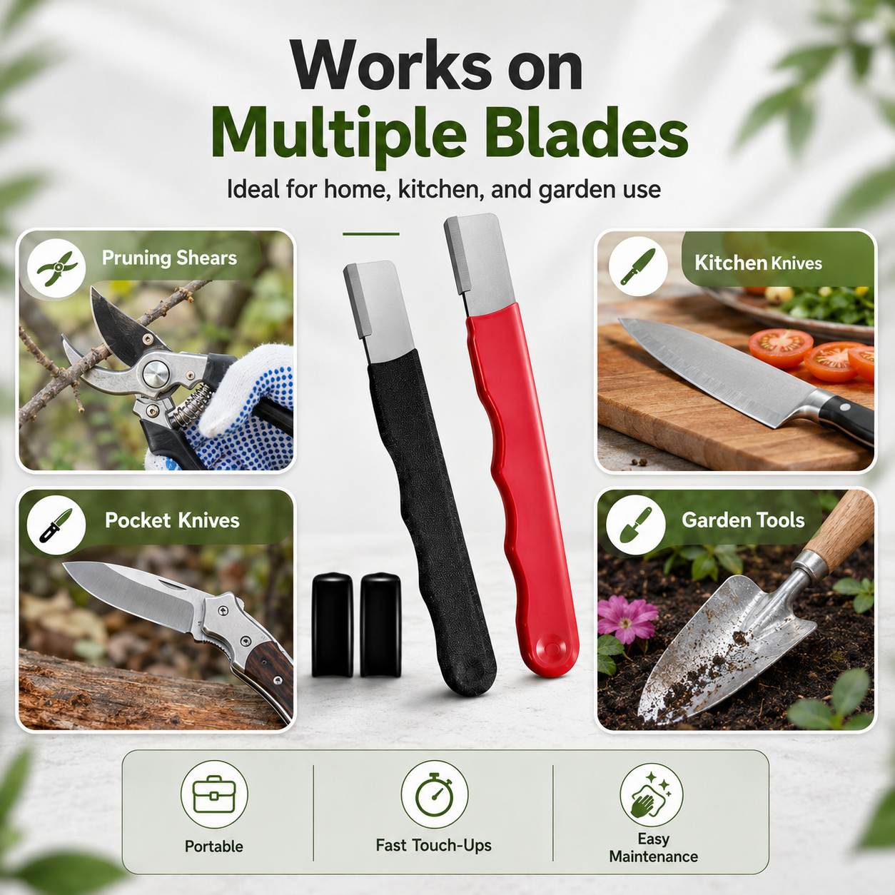 🔪 Professional 3-in-1 Knife Sharpener — Restore Dull Blades In Just 10 Seconds