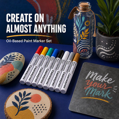 🔥On the last day, 5 items are only priced at $18.59 each! 🔥Oil-based waterproof marker pen - Let your creativity flow freely!🎨✏️