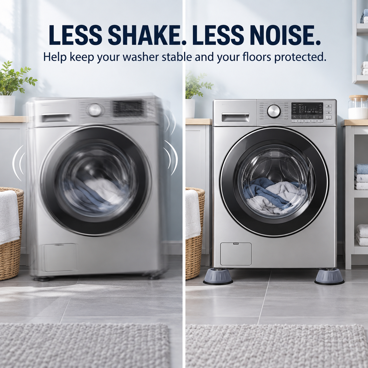🔥Order now and get 50% off:🎉Washing Machine Anti-Vibration & Noise Reduction Pads