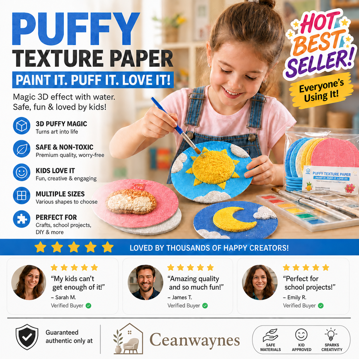 🎨Hot Sale 50% OFF✨Magic Fluffy Pigments, Pigment Paper, DIY Paintbrushes