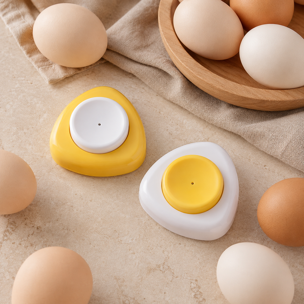🔥Last Day Sale🔥 2PCS Egg Piercer for Easier Peeling & Fewer Cracked Eggs – Safety-Lock Boiled Egg Prep Tool