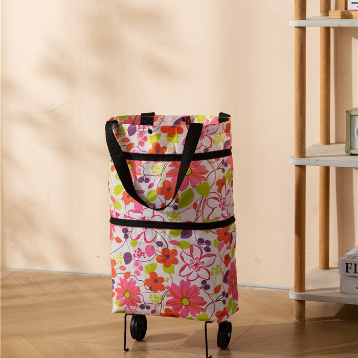 White Base with Pink Flower