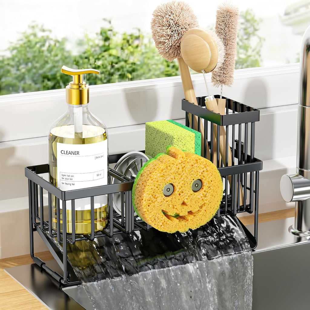 304 Stainless Steel Kitchen Sink Caddy Organizer