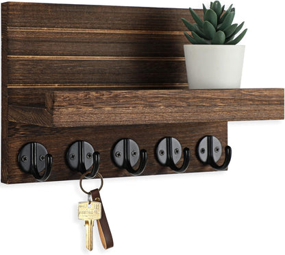 Wall Mounted Key Holder with Shelf